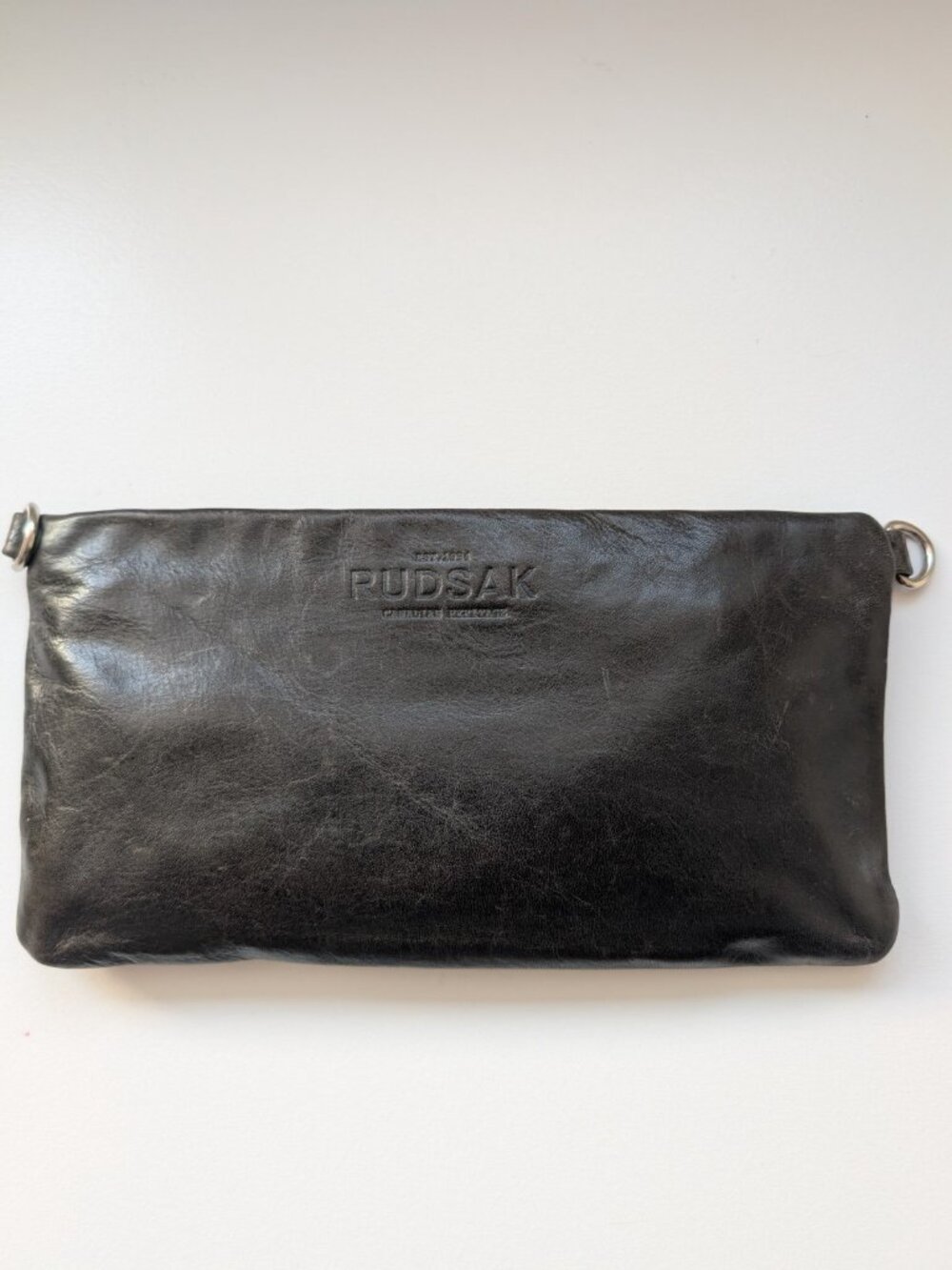RUDSAK Brown Leather Crossbody / Clutch Bag – Removable Strap – Canada Brand